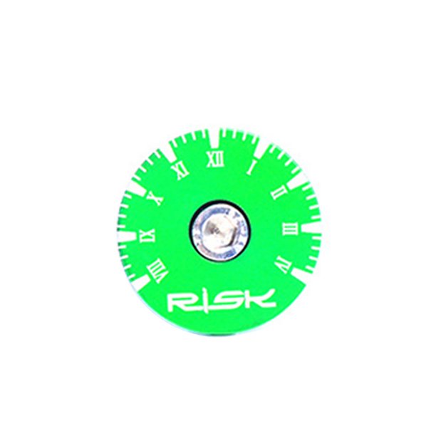 Naiovety RISK Road Bike Professional Headset Cover Impermeable Atractivo Resistente al desgaste 28.6mm Front Fork Ciclismo Auriculares Accesorios Ciclismo Verde Reloj Naiovety OD026054-11