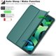 thumbnail image 3 of iPad Air 4 Case 2020 - iPad Air 4th Generation Case 10.9 Inch Lightweight Slim Cover with Translucent Frosted Hard Back [Support Touch ID] (Midnight G, 3 of 4