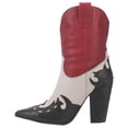 thumbnail image 3 of Dingo  Womens Saucy Snip Toe   Boots   Mid Calf High Heel 3" & Up, 3 of 4