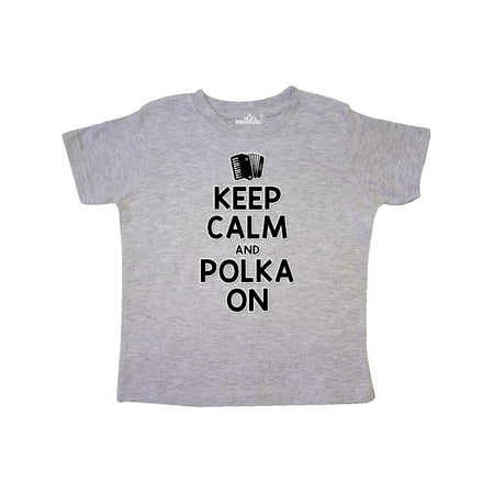

Inktastic Keep Calm Polka Gift Toddler Boy or Toddler Girl T-Shirt