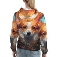 thumbnail image 7 of Honeii Cartoon Pattern Corgi Pattern Womens Oversized Hoodies Long Sleeve Sweatshirts Pullover Fall Outfits with Pocket-, 7 of 7