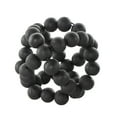 thumbnail image 5 of DecMode Black 6" Beaded Wood Orbs & Vase Filler with Overlapping Rings (3 Count), 5 of 10