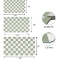 thumbnail image 2 of Checkered Dish Drying Mat for Kitchen Counter, Absorbent Non-Slip Coffee Mat, Heat Resistant Mat for Countertops Coffee Bar Decor 17" x 32" Green, 2 of 8