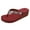 Wine Red, variant on Flip Flops Sandals for Women Bling Rhinestones Jewel High Heel Arch Support Comfortable Soft Cushion Wedge Slip-on Casual Platform Summer Thong Sandals，Wine Red，Sizes 8