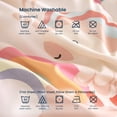 thumbnail image 5 of Sleep Zone Full/Queen Kids Bedding Comforter Set, 7 Piece Girl Cute Durable Children Bed in a Bag, Pastel Unicorn, 5 of 8
