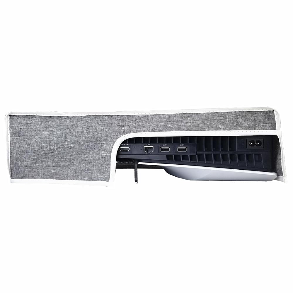 Dust Cover for PS5 Pro Console, Horizontal Dust Cover Anti-Scratch Waterproof Dust Case Sleeve for PlayStation 5 Pro Disc/Digital Edition Accessories (Gray)