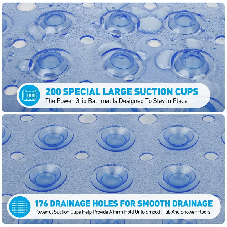 GPED 39x16 Extra Long Non-Slip Bath Mat with Suction Cups photo 4