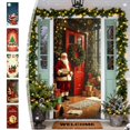thumbnail image 1 of Cortina Navideña para Puerta con Diseño de Papá Noel, 89 X 183 Cm (35 X 72 Pulgadas), Ideal para Decoración de Paredes y Fiestas. Tela de Poliéster Resistente. Fácil Instalación. Apta para Puertas Es, 1 of 6