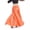 Orange, variant on Shining Satin Long Spanish Skirt Swing Dancing Skirt Belly Dance skirt Sun Skirt 14 Colors,Wine Red,One Size