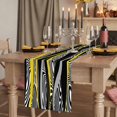 thumbnail image 2 of Table Runners 72 Inches Long Dress Scarves, Yellow Black Stripes Farmhouse Kitchen Table Runner, Coffee Tablerunners, Modern Grey Ombre Abstract Striped 14x72 Inch, 2 of 9