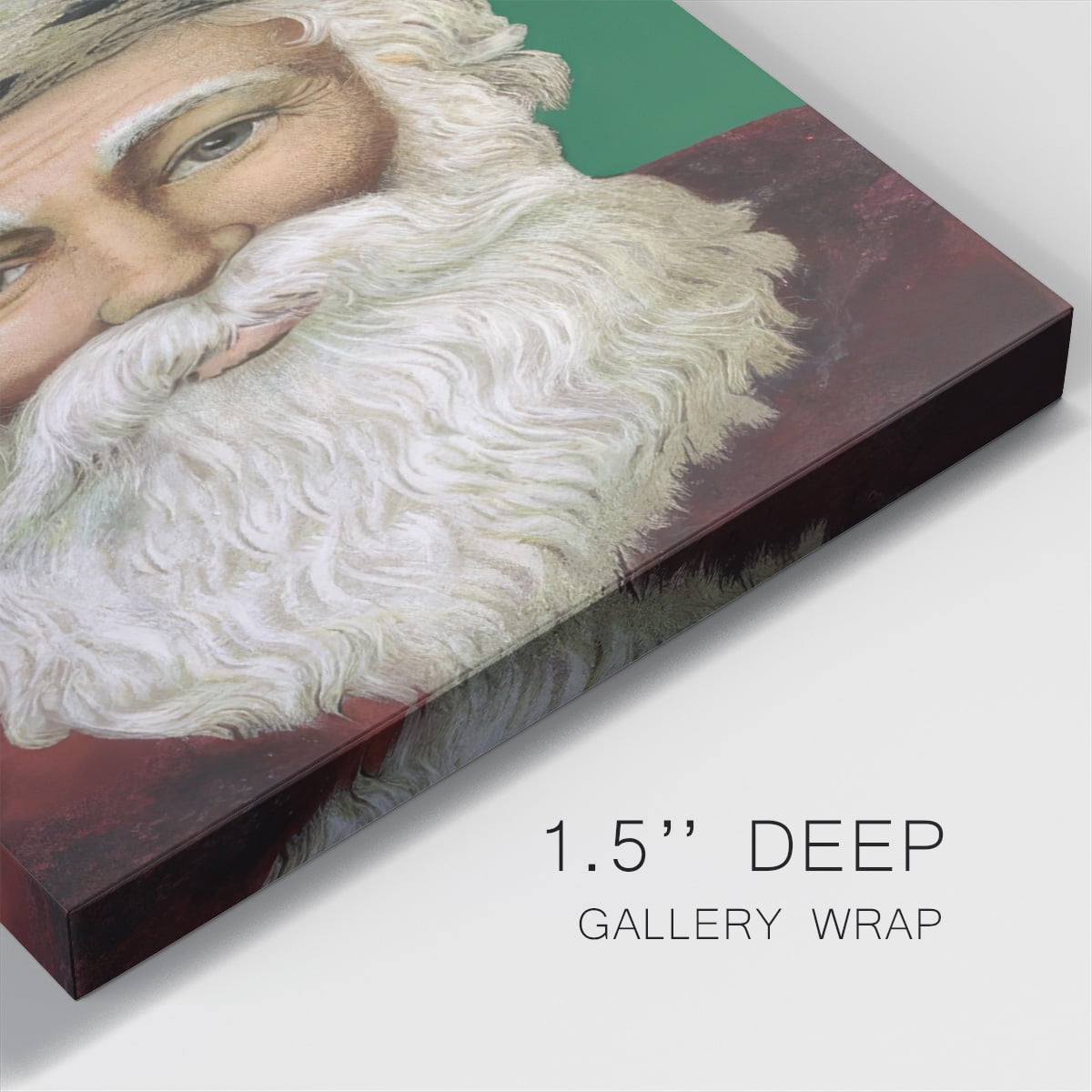 Retro Santa Claus I- Gallery Wrapped Canvas