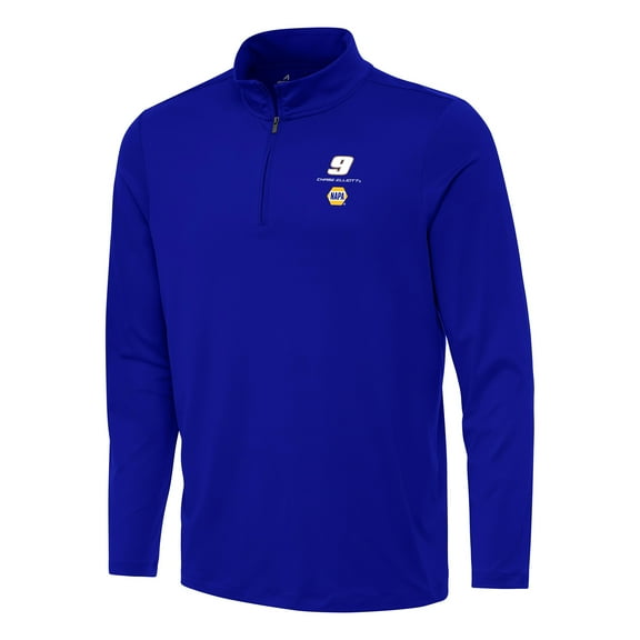 Men's Antigua Royal Chase Elliott Reprocess Quarter-Zip Top