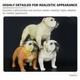 thumbnail image 3 of Shisuyan Bulldog Ornament Dog Statue Beige Plastic 1Pack Compact Size, 3 of 8