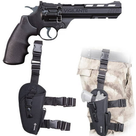 Crosman Vigilante .177 caliber Air Pistol and Holster (Best Long Range Varmint Caliber)