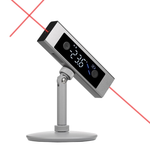 Riwcyla Digital Angle Finder, Rechargable Digital Angle Gauge, Wood Working Tools and Assecories, Cube Inclinometer with Backlight, Fast & Precise Multifunctional Measuring Device (Dual )