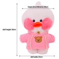 thumbnail image 5 of Ropa de pato café LaLafanfan de 30cm, sudadera con capucha, juguete de peluche de dibujos animados, muñeco de pato suave, juguetes de animales, regalo de cumpleaños para niñas, DIY, 5 of 5