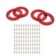 thumbnail image 1 of 4 anillos de bloqueo de llanta de aleación de aluminio de repuesto de 1,9 pulgadas para Axial SCX10 90046 1/10 rojo, 1 of 14