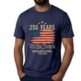 thumbnail image 6 of Men's USA Flag Patriotic Graphic T-shirt Tops White Independence Day 4th of July Dark Blue,L, 6 of 6