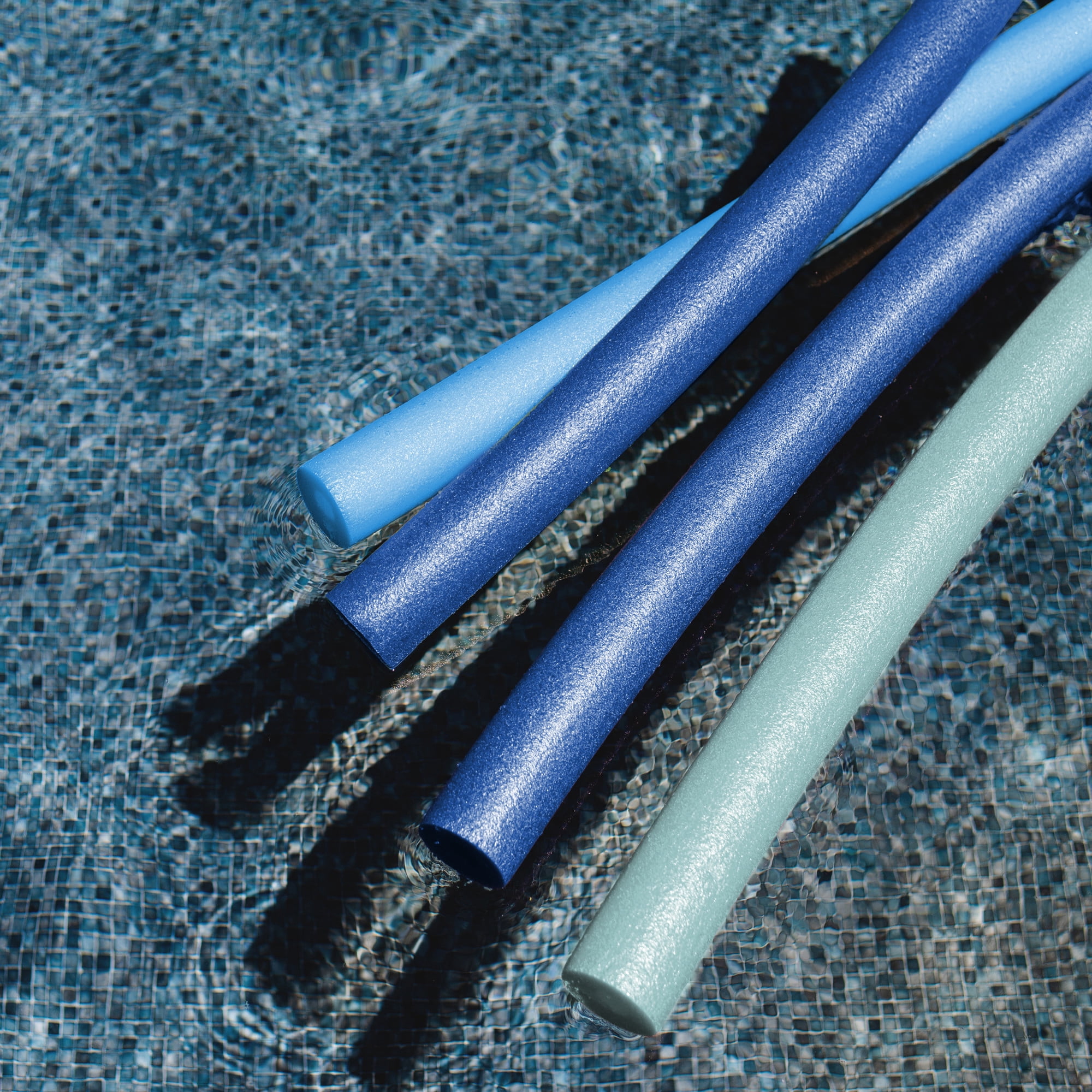 Big Joe Super Swim Noodle 20 Pack Pool Noodles, Assorted Blues, 4 feet, 50"L x 3"W x 3"H each