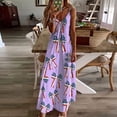 thumbnail image 1 of Qiopertar Robe d'Été Imprimée Décontractée Sans Manches Col en V pour Femmes en Solde Livraison Gratuite à Moins de 5$ jusqu'à 90 % de Réduction, 1 of 5