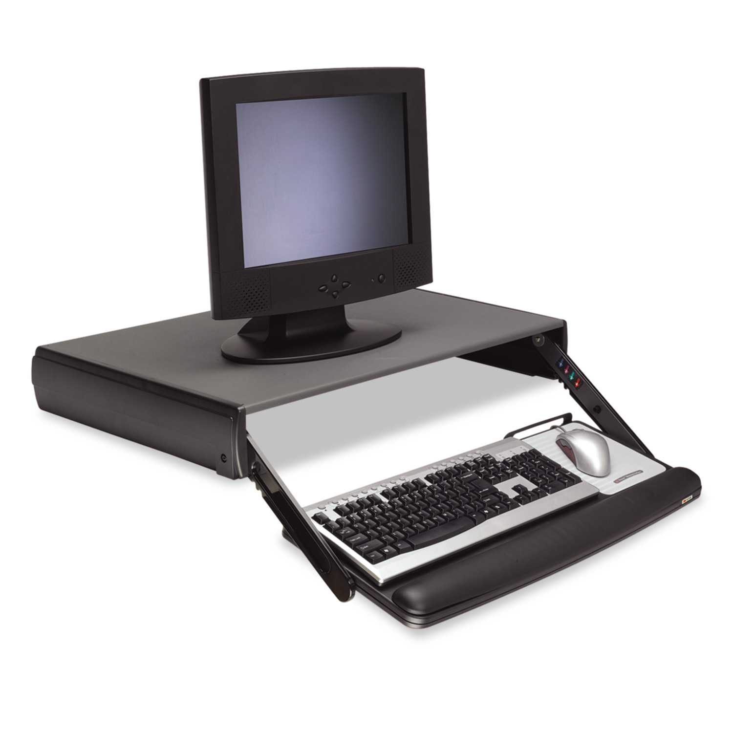 3M Adjustable Keyboard Drawer, 29 3/10w x 19 4/5d, Black
