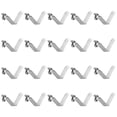 thumbnail image 1 of Unique Bargains 20pcs Single Button Kayak Paddle Snap Spring Clip 39mmx7.2mm V Shaped Hollow Lift Telescopic Locking Pole Clips, 1 of 5