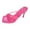 Hot Pink, variant on IROINNID Womens Slippers,Casual Comfortable Set Toe High Heel Square Toe Sandals Slippers