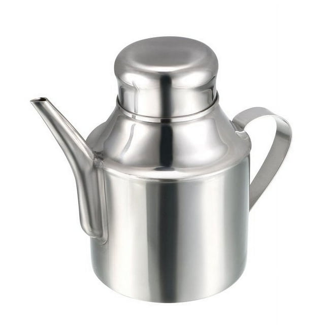 Botella de aceite con boquilla triangular de acero inoxidable de 18 onzas