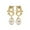 white, variant on YYKihy Chinese New Year Dragon Earrings For Women Glitter Cubic Zirconia Pearl Dangle Expectation A Sense Of Party Gift Jewelry