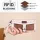 thumbnail image 3 of Carteras de pulsera Montana West X Wrangler para mujer con bloqueo de RFID, billetera grande con hebilla western y 20 ranuras para tarjetas WG195-W055BR-TN, 3 of 7