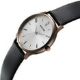 thumbnail image 2 of Sonata Aspire Quartz Analog Silver Dial Leather Strap Watch for Men-77105QL03W, 2 of 4