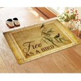 Free As A Bird Coconut Coir Door Mats Hummingbird On Branches Inside