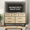 thumbnail image 6 of 7 Drawers Dresser for Bedroom, 52" Wide Dresser, Wide Drawer with Storage Freestanding, Wooden Closet Storage Chest for Living Room, Bedroom, Entryway, 6 of 8