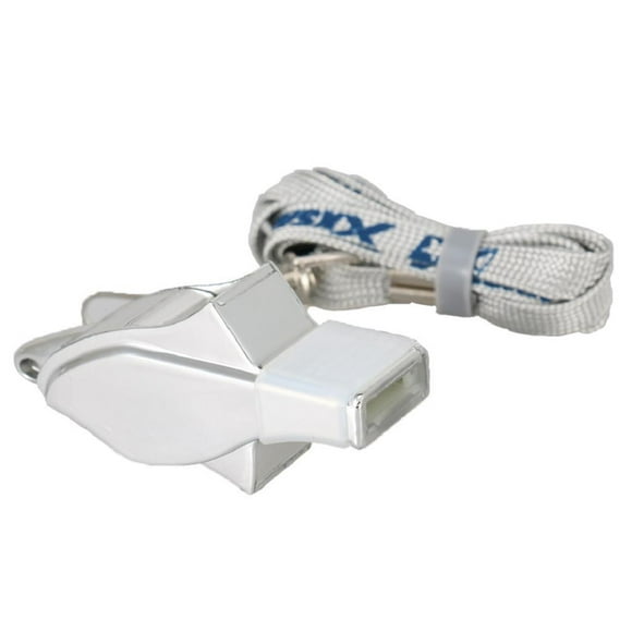 Silbato de Metal para árbitro Extra Fuerte Silbato Y Cordón para Profesores de Entrenamiento de Fútbol Sunnimix Silbato de aleación con cordón