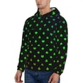 thumbnail image 3 of Lsque Poker Shapes Pattern Casual Men's Hoodie,Hooded Sweatshirt with Kangaroo Pocket,Pullover Hoodie-3X-Large, 3 of 7