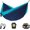Navy & Light Blue, variant on PUMIER Double Camping Hammock with Tree Straps - 500lbs Portable Hammock for 2 Person, Backpacking, Hiking, Travel - Multicolor