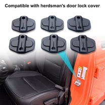 NIBOLOG 6Pcs Lock Cover Rustproof Easy Installation ABS - Car Door Lock Protector for Jeep Wrangler JL JLU 2018-2019