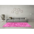 thumbnail image 3 of Ahgly Company Indoor Rectangle Abstract Pink Modern Area Rugs, 3' x 5', 3 of 4