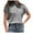 Gray-01, variant on Womens Summer Cap Sleeve T-Shirts Casual Loose Fit Tunic Tops Crew Neck Tee Shirts