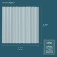 thumbnail image 3 of Moorefield Solid PEVA Shower Liner with Black Grommets, Soft-Touch, 72" x 72", Clear, 3 of 7