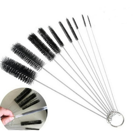 

10Pcs Nylon Straw Cleaners Cleaning Brush Drinking Pipe Cleaners Stainless Steel