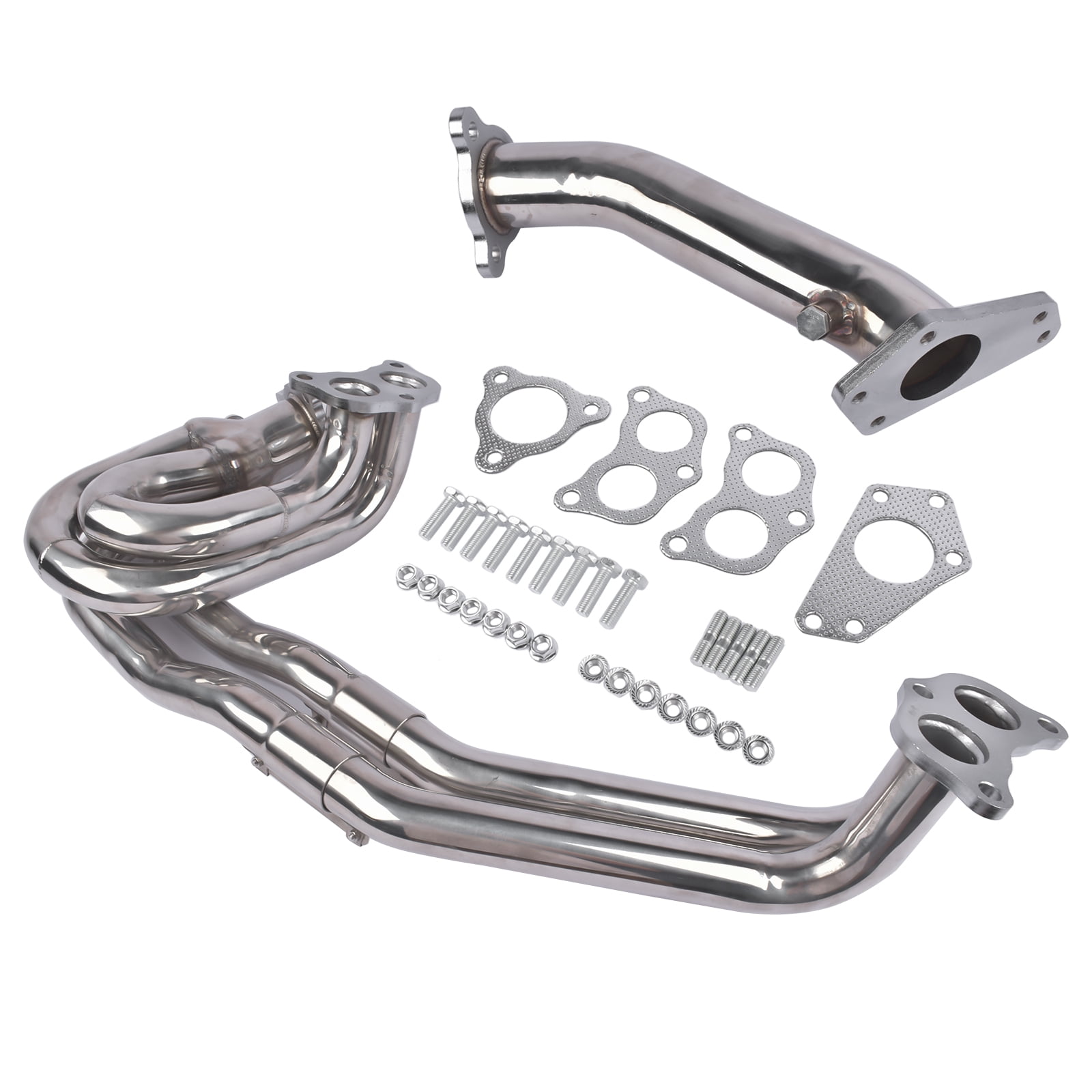 Mustrod Stainless Steel Exhaust Manifold Header for 2002-2006 Subaru Impreza WRX / STI EJ205 EJ255