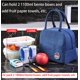 thumbnail image 4 of Bolsa de comida aislada Bolsa de almuerzo Bolsa de comida aislada para mujeres hombres niños Bolsa de almuerzo portátil impermeable Bolsa de picnic (azul), 4 of 5