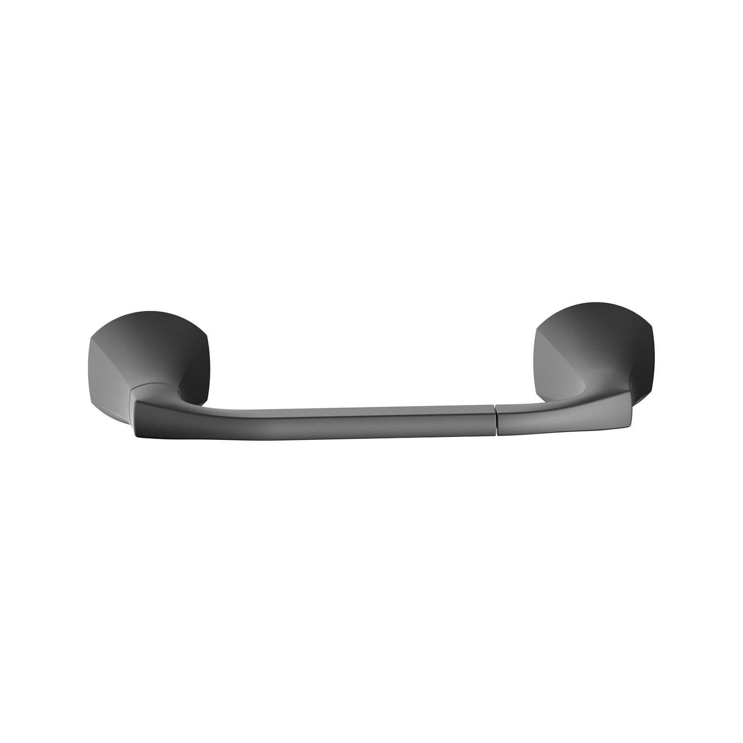 (2 pack) Better Homes & Gardens Simple Flare Style Wall Mount Toilet Paper Holder Matte Black Finish