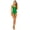 GREEN, variant on Yacht Club Access Caged One Piece Swimwear, Optimal Coverage and Comfort, String Closure & Full Bottom Coverage, Double Lined
