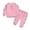 Pink, variant on WOYY Infant Girls Outfits Unisex Tracksuit Zip Up Sweatshirt Sweatpants Set, Sizes 18-24M