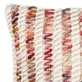thumbnail image 3 of SAFAVIEH Candy Cane Looped Striped Pillow, 20" x 20", Candy Red, 3 of 4