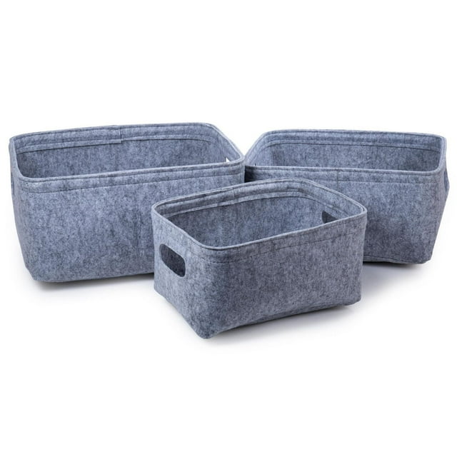 Truu Design Decorative Felt Storage Organizational Bin Set