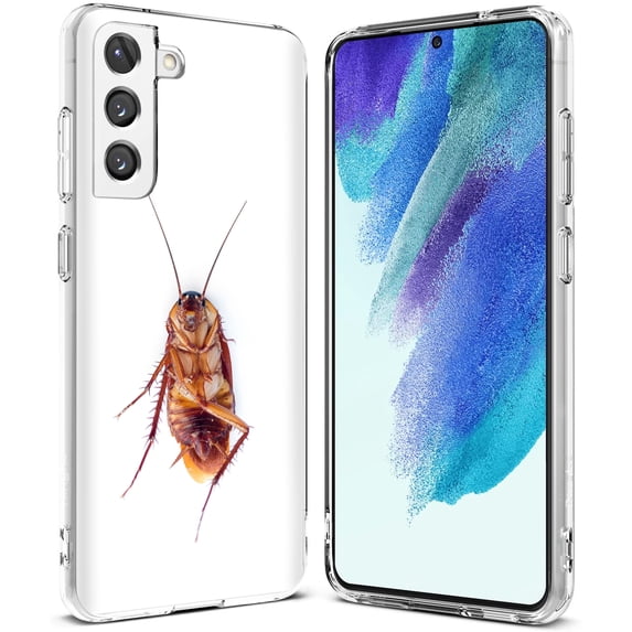 TalkingCase Slim Case Compatible for Samsung Galaxy S21 FE 5G (Fan Edition), Cockroach Photo Print, Lightweight, Flexible, Soft, USA