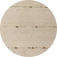 thumbnail image 1 of Ahgly Company Indoor Round Abstract Camel Brown Solid Area Rugs, 7' Round, 1 of 6